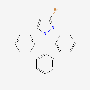 molecular formula C22H17BrN2 B14017408 3-Bromo-1-(triphenylmethyl)-1H-pyrazole 