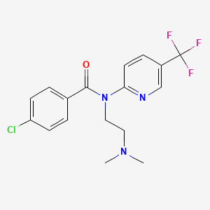 B1401743 4-Chloro-N-(2-dimethylamino-ethyl)-N-(5-trifluoromethyl-pyridin-2-yl)-benzamide CAS No. 1311279-11-4