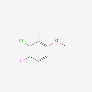 molecular formula C8H8ClIO B14017453 2-Chloro-1-iodo-4-methoxy-3-methylbenzene 