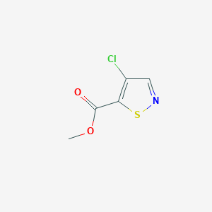 molecular formula C5H4ClNO2S B14017475 Methyl 4-chloroisothiazole-5-carboxylate 