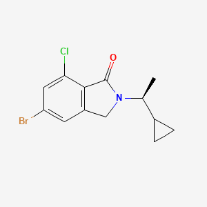 molecular formula C13H13BrClNO B14017532 (S)-5-bromo-7-chloro-2-(1-cyclopropylethyl)isoindolin-1-one 