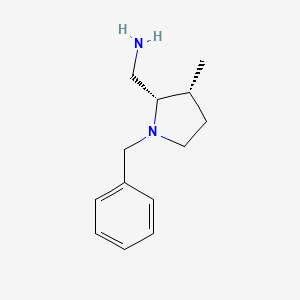 molecular formula C13H20N2 B14017540 [cis-1-Benzyl-3-methyl-pyrrolidin-2-yl]methanamine 