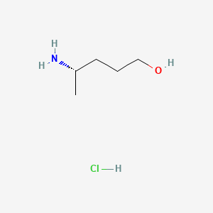 molecular formula C5H14ClNO B14017590 (S)-4-Aminopentan-1-ol hydrochloride 