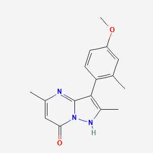 3-(4-Methoxy-2-methyl-phenyl)-2,5-dimethyl-pyrazolo[1,5-A]pyrimidin-7-OL