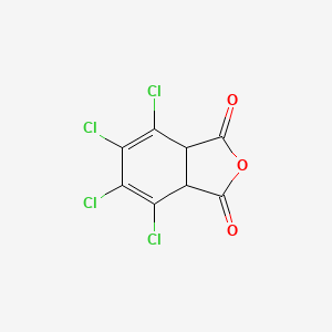 molecular formula C8H2Cl4O3 B14017661 4,5,6,7-Tetrachloro-3a,7a-dihydro-2-benzofuran-1,3-dione CAS No. 72524-46-0