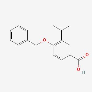 molecular formula C17H18O3 B14017695 4-(Benzyloxy)-3-isopropylbenzoic acid 