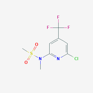 molecular formula C8H8ClF3N2O2S B1401777 N-(6-氯-4-(三氟甲基)吡啶-2-基)-N-甲基甲磺酰胺 CAS No. 1311280-32-6