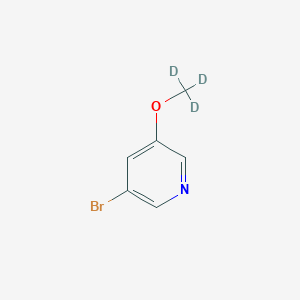 molecular formula C6H6BrNO B14017842 3-Bromo-5-(methoxy-d3)-pyridine 