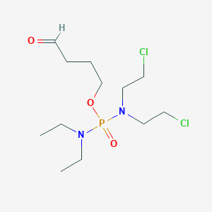 molecular formula C12H25Cl2N2O3P B14018045 4-oxobutyl N,N-bis(2-chloroethyl)-N',N'-diethylphosphorodiamidate CAS No. 53948-50-8