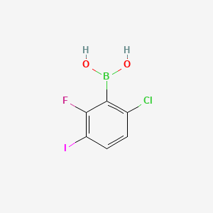 (6-Chloro-2-fluoro-3-iodophenyl)boronic acid