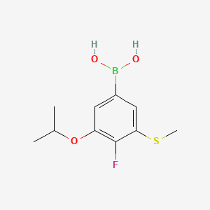 (4-Fluoro-3-isopropoxy-5-(methylthio)phenyl)boronic acid