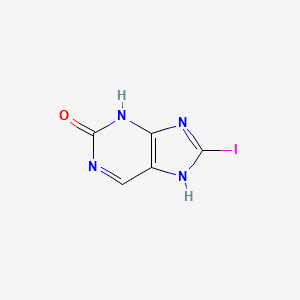 molecular formula C5H3IN4O B14018170 8-Iodo-3,7-dihydro-2h-purin-2-one CAS No. 19716-24-6