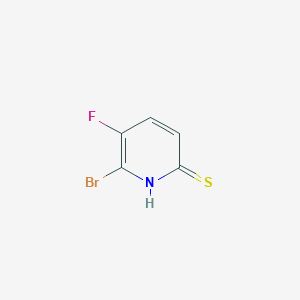 molecular formula C5H3BrFNS B14018174 6-Bromo-5-fluoropyridine-2-thiol 