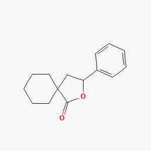 molecular formula C15H18O2 B14018182 2-Phenyl-3-oxaspiro[4.5]decan-4-one CAS No. 18998-17-9