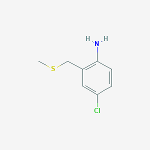 4-Chloro-2-[(methylsulfanyl)methyl]aniline