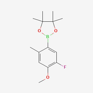 2-(5-Fluoro-4-methoxy-2-methylphenyl)-4,4,5,5-tetramethyl-1,3,2-dioxaborolane