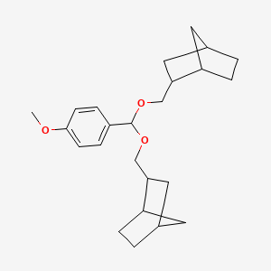 3-[[3-Bicyclo[2.2.1]heptanylmethoxy-(4-methoxyphenyl)methoxy]methyl]bicyclo[2.2.1]heptane