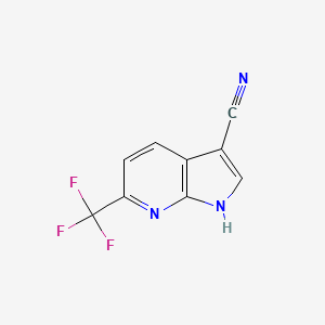 6-(Trifluoromethyl)-1H-pyrrolo[2,3-b]pyridine-3-carbonitrile