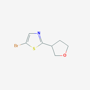 5-Bromo-2-(tetrahydrofuran-3-yl)thiazole