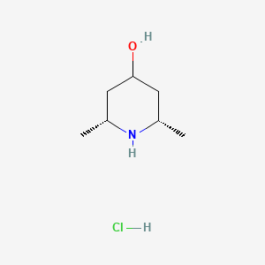 4-Piperidinol, 2,6-dimethyl-, hydrochloride, (2a,4a,6a)-cis