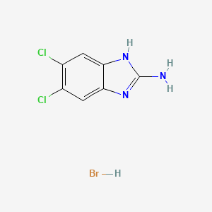 5,6-Dichloro-1H-1,3-benzodiazol-2-amine hydrobromide