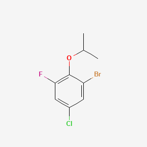 molecular formula C9H9BrClFO B14018361 1-Bromo-5-chloro-3-fluoro-2-isopropoxybenzene 