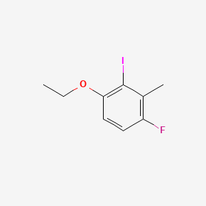 molecular formula C9H10FIO B14018373 1-Ethoxy-4-fluoro-2-iodo-3-methylbenzene 