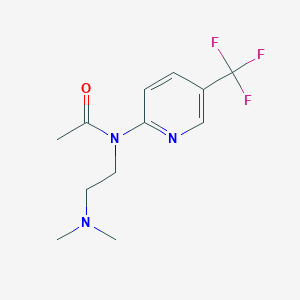 molecular formula C12H16F3N3O B1401848 N-(2-二甲氨基-乙基)-N-(5-三氟甲基-吡啶-2-基)-乙酰胺 CAS No. 1311278-64-4