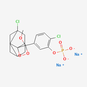 Sodium 2-chloro-5-(5-chloro-4'-methoxyspiro[adamantane-2,3'-[1,2]dioxetan]-4'-yl)phenyl phosphate