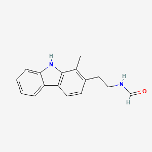 n-[2-(1-Methyl-9h-carbazol-2-yl)ethyl]formamide