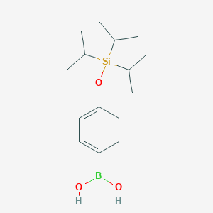 molecular formula C15H27BO3Si B140185 4-(三异丙基甲硅烷基氧基)苯硼酸 CAS No. 643090-93-1