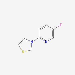B1401851 3-(5-Fluoropyridin-2-yl)thiazolidine CAS No. 1707358-04-0