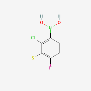 (2-Chloro-4-fluoro-3-(methylthio)phenyl)boronic acid