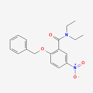 N,N-diethyl-5-nitro-2-phenylmethoxybenzamide