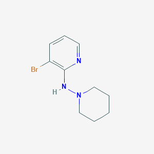 B1401854 3-bromo-N-(piperidin-1-yl)pyridin-2-amine CAS No. 1556573-66-0
