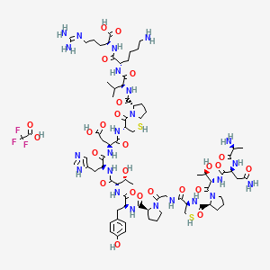 molecular formula C76H116F3N23O25S2 B14018540 G3-C12 Tfa 