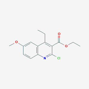 Ethyl 2-chloro-4-ethyl-6-methoxyquinoline-3-carboxylate