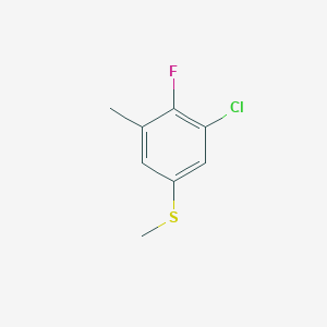 molecular formula C8H8ClFS B14018566 (3-Chloro-4-fluoro-5-methylphenyl)(methyl)sulfane 