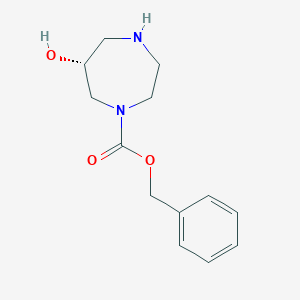 molecular formula C13H18N2O3 B14018583 Benzyl (R)-6-hydroxy-1,4-diazepane-1-carboxylate 