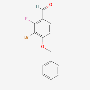 4-(Benzyloxy)-3-bromo-2-fluorobenzaldehyde