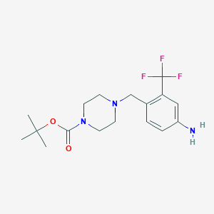 Tert-butyl 4-(4-amino-2-(trifluoromethyl)benzyl)piperazine-1-carboxylate