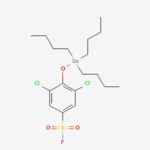 3,5-Dichloro-4-[(tributylstannyl)oxy]benzene-1-sulfonyl fluoride