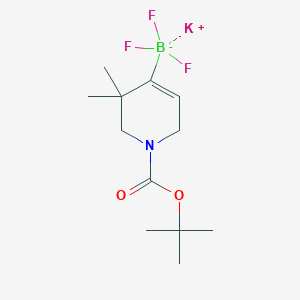 molecular formula C12H20BF3KNO2 B14018655 Potassium (1-(tert-butoxycarbonyl)-3,3-dimethyl-1,2,3,6-tetrahydropyridin-4-yl)trifluoroborate 