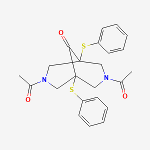 3,7-Diacetyl-1,5-bis(phenylsulfanyl)-3,7-diazabicyclo[3.3.1]nonan-9-one