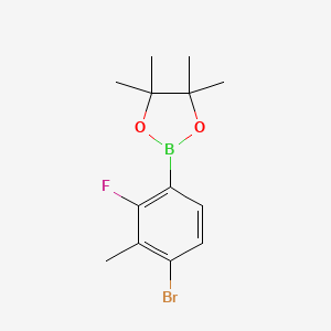 2-(4-Bromo-2-fluoro-3-methylphenyl)-4,4,5,5-tetramethyl-1,3,2-dioxaborolane