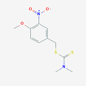 4-Methoxy-3-nitrobenzyl dimethylcarbamodithioate