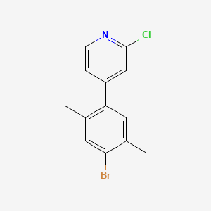 4-(4-Bromo-2,5-dimethylphenyl)-2-chloropyridine