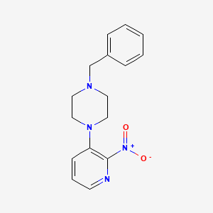 molecular formula C16H18N4O2 B1401899 1-Benzyl-4-(2-nitropyridin-3-yl)piperazine CAS No. 1779123-17-9
