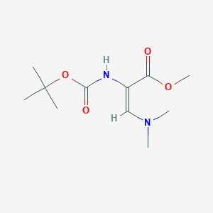 Methyl 2-((tert-butoxycarbonyl)amino)-3-(dimethylamino)acrylate