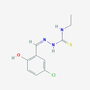 (E)-2-(5-chloro-2-hydroxybenzylidene)-N-ethylhydrazine-1-carbothioamide